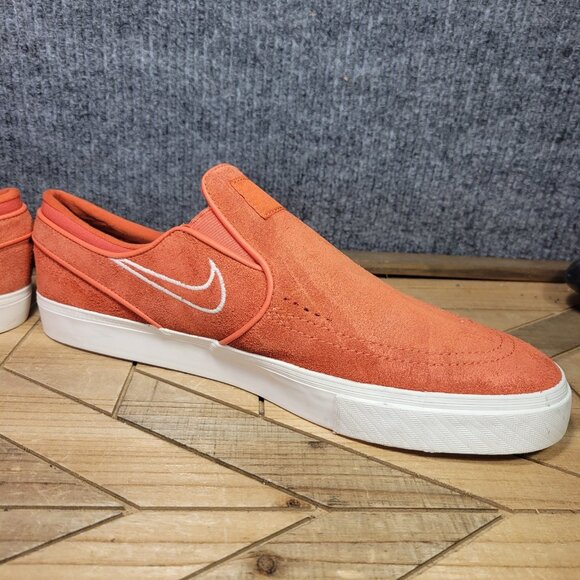 Nike Zoom Stefan Janoski Mens 13  Slip Orange 833564-800 Skateboarding Sneakers - Picture 6 of 12